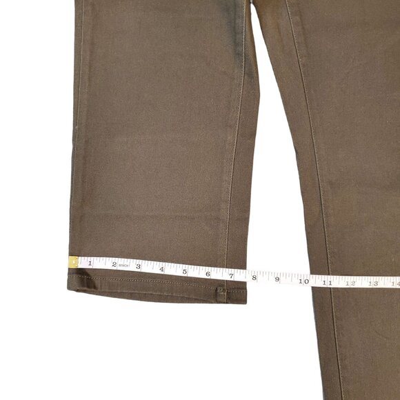 Style & Co Womens High Rise Tummy Control Straight Leg Pants Size 12S Deep Moss - Picture 10 of 15